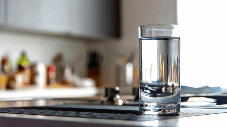 clean glass of water