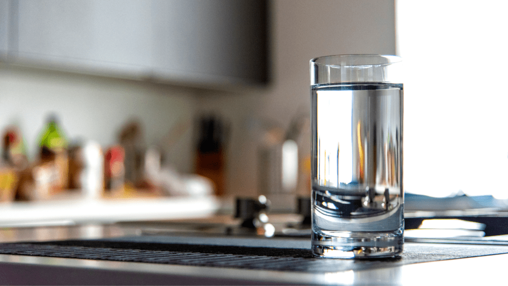 clean glass of water