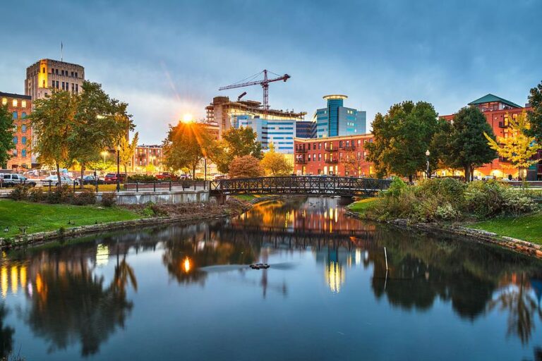 Kalamazoo, Michigan, USA cityscape
